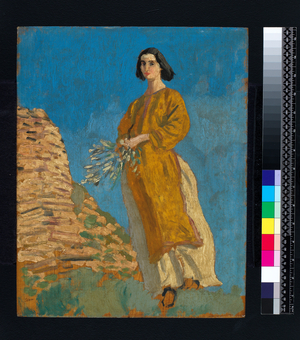 The yellow dress, 1912 (oil on panel)