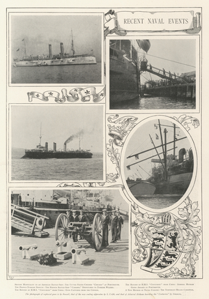 Recent Naval Events (b/w photo)