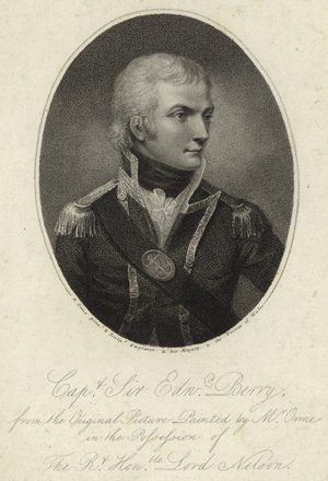 Captain and Sir Edward Berry (engraving)