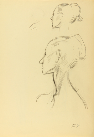 Prima Ballerina Natalia Bessmertnova, 1968 (pencil on paper)
