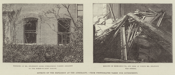 Effects of the Explosion at the Admiralty (engraving)