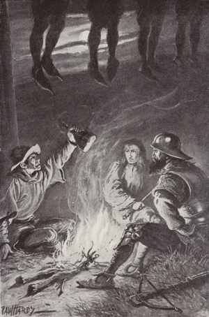 Illustration for The Cloister and The Hearth by Charles Reade (litho)