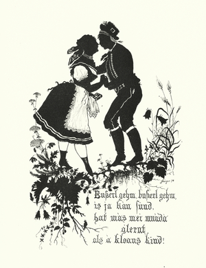 Silhouette by Hugo Strohl (litho)