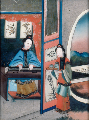 Chinese Interior, c.1800 (oil on canvas)