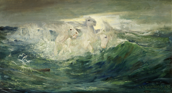 Sea Foam Horses, 1896 (oil on canvas)