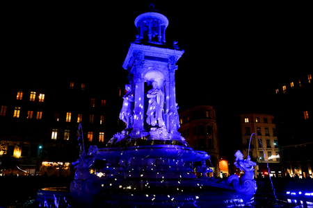 Fete des lumieres/Light festival in Lyon, France, 2018 (photo)