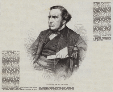 John Pender, Esquire, MP for Totnes (engraving)
