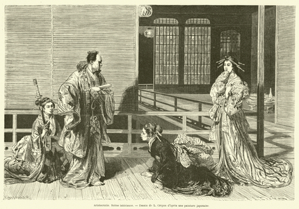 Aristocratie, Scene interieure (engraving)