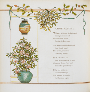 'Christmas-time' Verse and decoration.