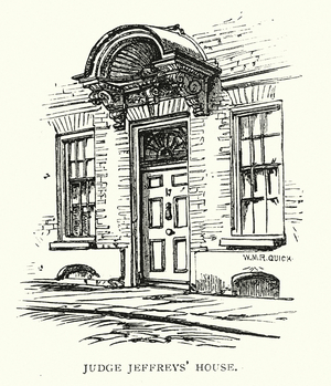 London: Judge Jeffreys' House (engraving)