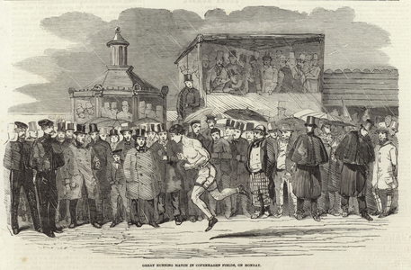 Great Running Match in Copenhagen Fields (engraving)