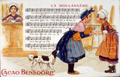 In Sebastopol',  Illustration of a children's song 'La Boulangerie' 1900.