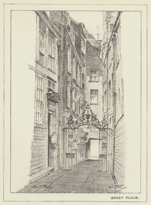 Benet Place (litho)
