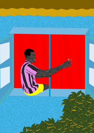 Man in the window, 2021 (digital)