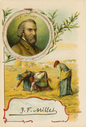 Jean-Francois Millet, French artist (chromolitho)