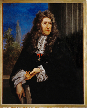 Andre Le Notre, garden architect and, after 1661, designer of the gardens in Versailles (painting on canvas)