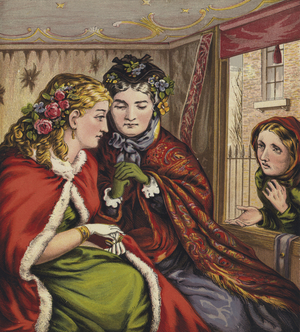 Ann and her Mamma (colour litho)