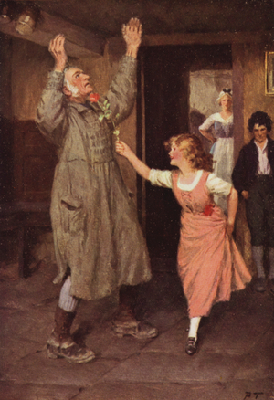 Illustration for Wuthering Heights by Emily Bronte (colour litho)