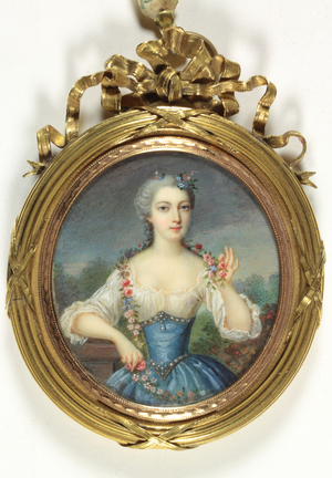 A lady called La Princesse de Conti (enamel)