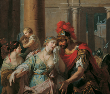 Hector's Farewell to Andromache (oil on canvas)