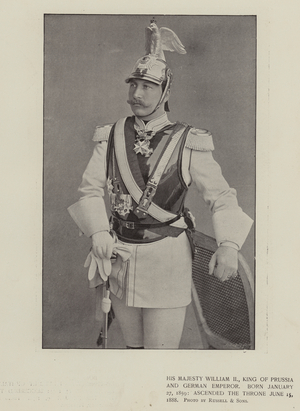 His Majesty William II, King of Prussia and German Emperor (b/w photo)