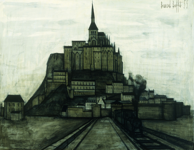 Le Mont, St Michel, 1955 (oil on canvas)