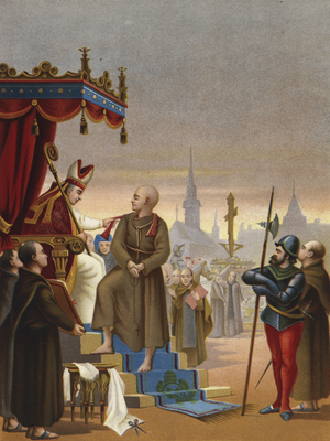 The degradation of Girolamo Savonarola, 1498 (chromolitho)