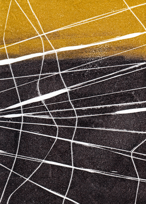 Untitled, 2024 (linoleum on paper)