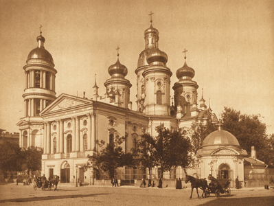 Vladimirskaya Church, St Petersburg (b/w photo)