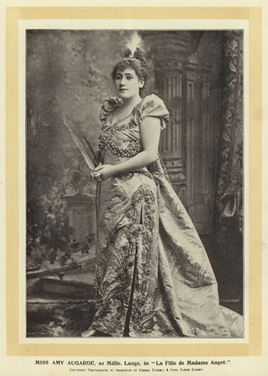 Miss Amy Augarde, as Mdlle Lange, in "La Fille de Madame Angot" (b/w photo)