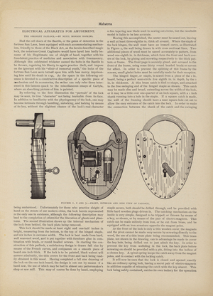Electrical Apparatus For Amusement, The Obedient Padlock (litho)