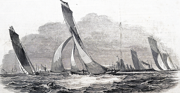 A sailing race, 1850