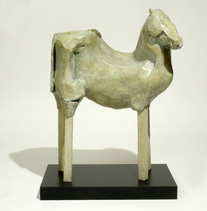 Equus Asia, 2000 (bronze & wood)