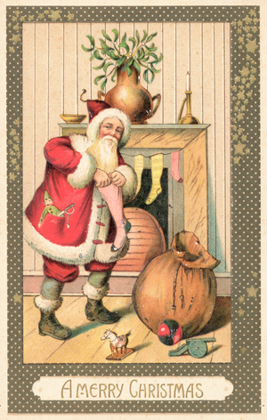 British Christmas card (colour litho)