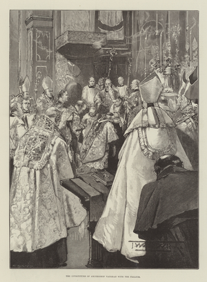 The Investiture of Archbishop Vaughan with the Pallium (engraving)