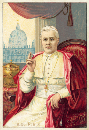 Pope Pius X (chromolitho)