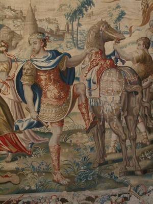 The Departure of Caesar, c.1655-70 (wool & silk)