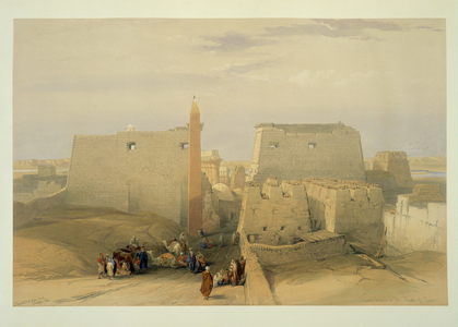 The main entrance of the temple at Luxor