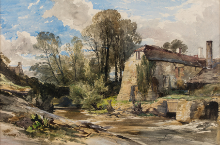Stapleton Mill, 1840 (watercolour on paper, board)