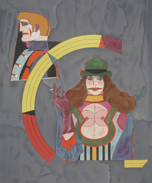 Portrait #2, 1974 (colour litho)