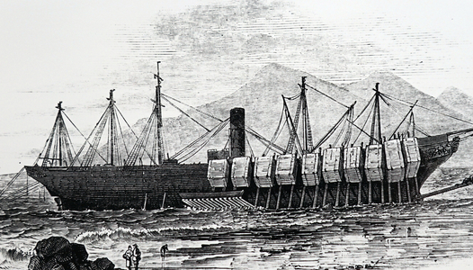 The steamer 'The Great Britain', 1850