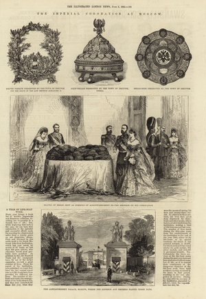 The Imperial Coronation at Moscow (engraving)