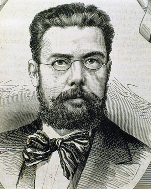 Francisco Perez Echevarr’a (1824-1884). Spanish writer. Engraving.