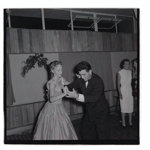 Publicity Club Christmas Party at Donovan Maule Theatre, 22nd December 1958 (b/w photo)