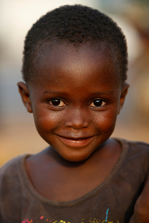 Smiling child in Bohicon, Benin, Africa (photo)