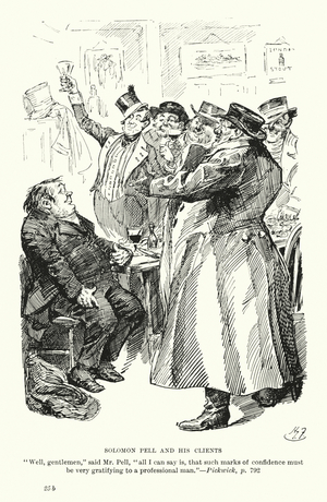 Illustration for Pickwick Papers by Charles Dickens (litho)