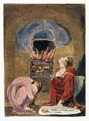 Illustration from 'Europe: a Prophecy', Lambeth, 1794 (ink & w/c on paper)