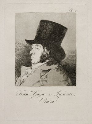 Francisco Goya Y Lucientes, Pintor, 1799 (etching, aquatint, drypoint & burin)