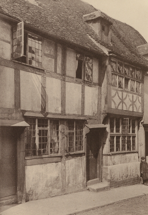 In West Street, Rye, Sussex (b/w photo)
