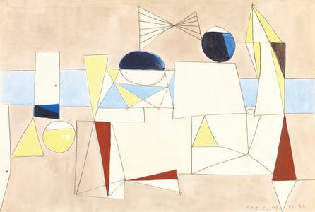 Composition 49.XI.30, 1949 (gouache & pencil on paper)